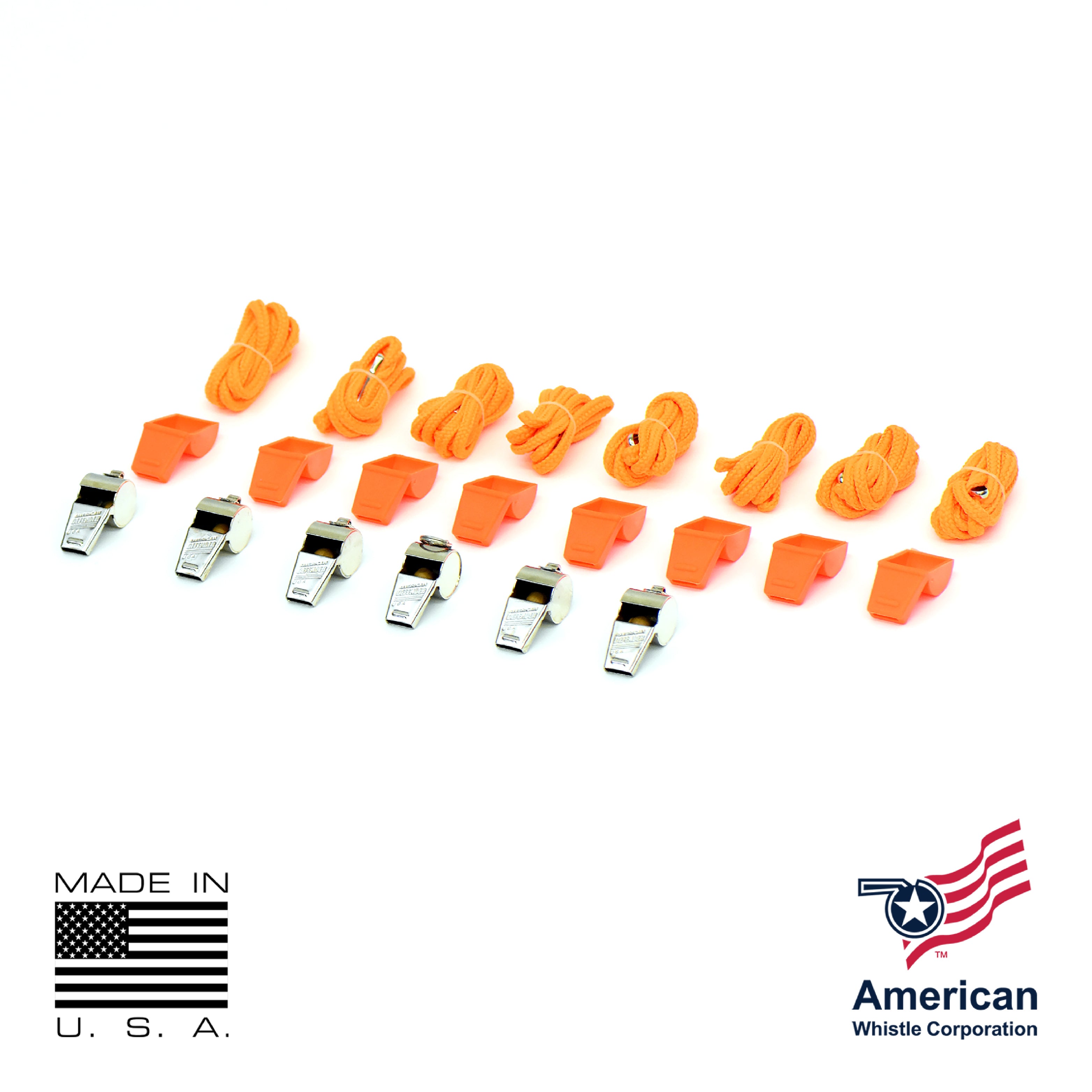 Emergency Safety Whistle Family Pack USA Made | Brass 120dB
