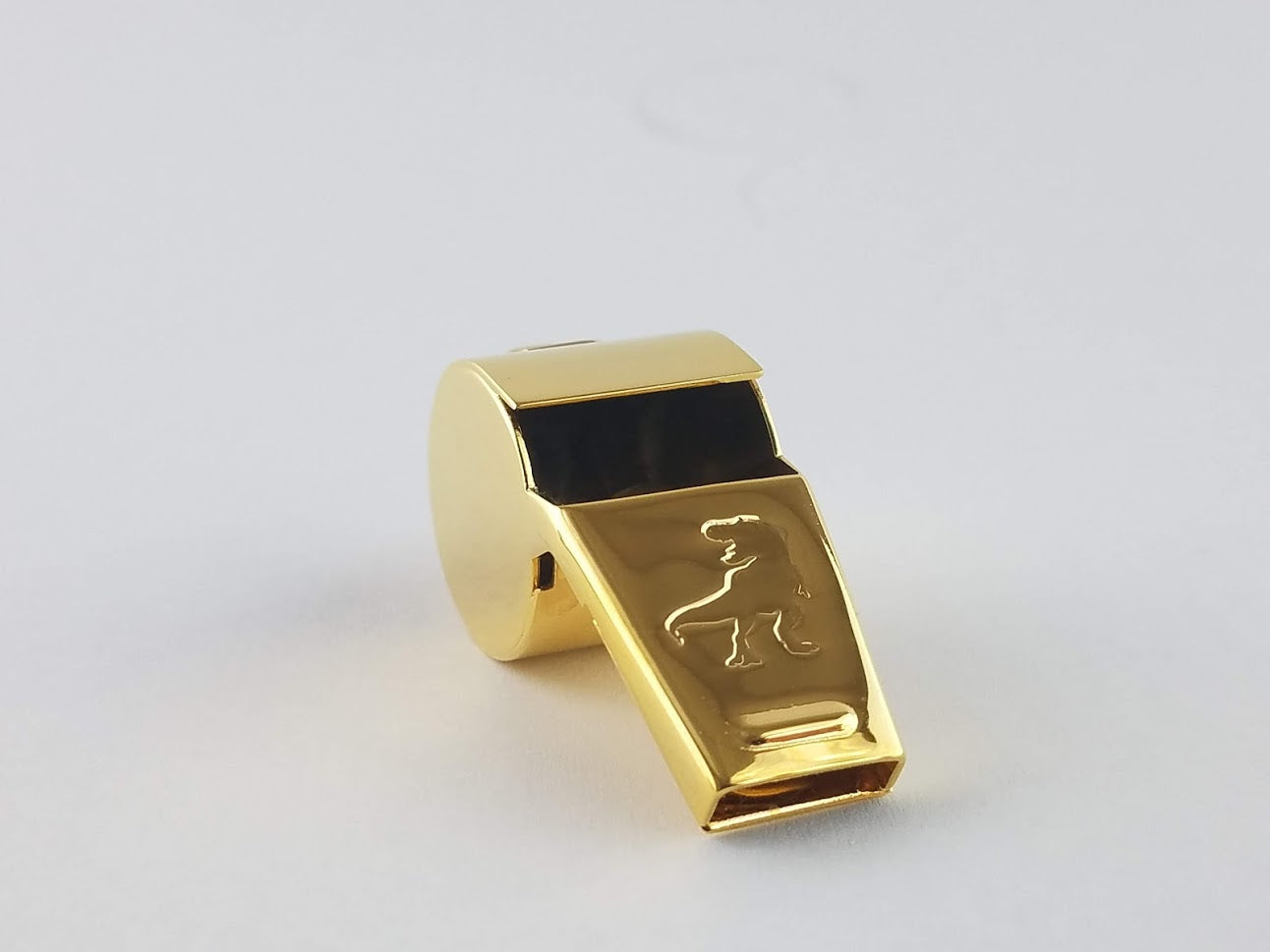 24K Gold Brass Whistle USA Made - Professional Grade Coach — view 3