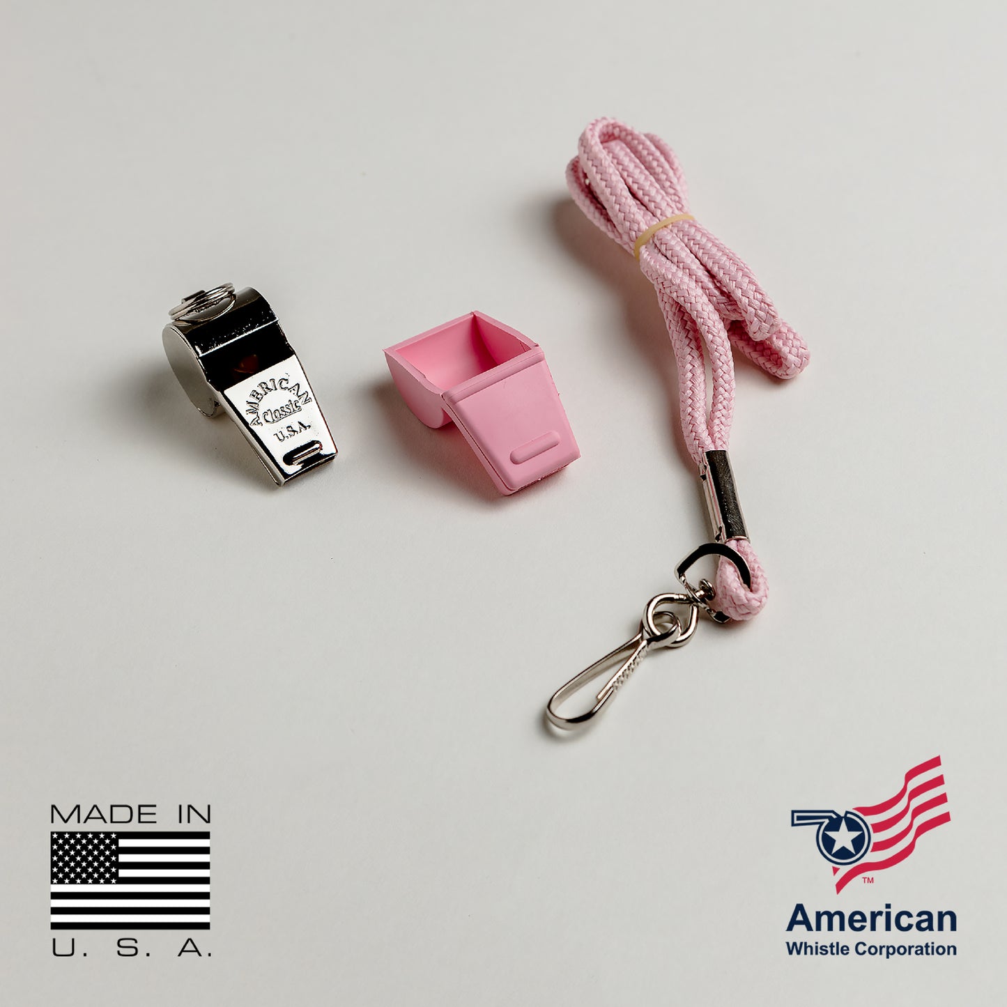 American Classic Brass Whistles — Professional 32-Pack Bulk — 126dB Safety Whistles — Buy American Act Compliant — Made in USA