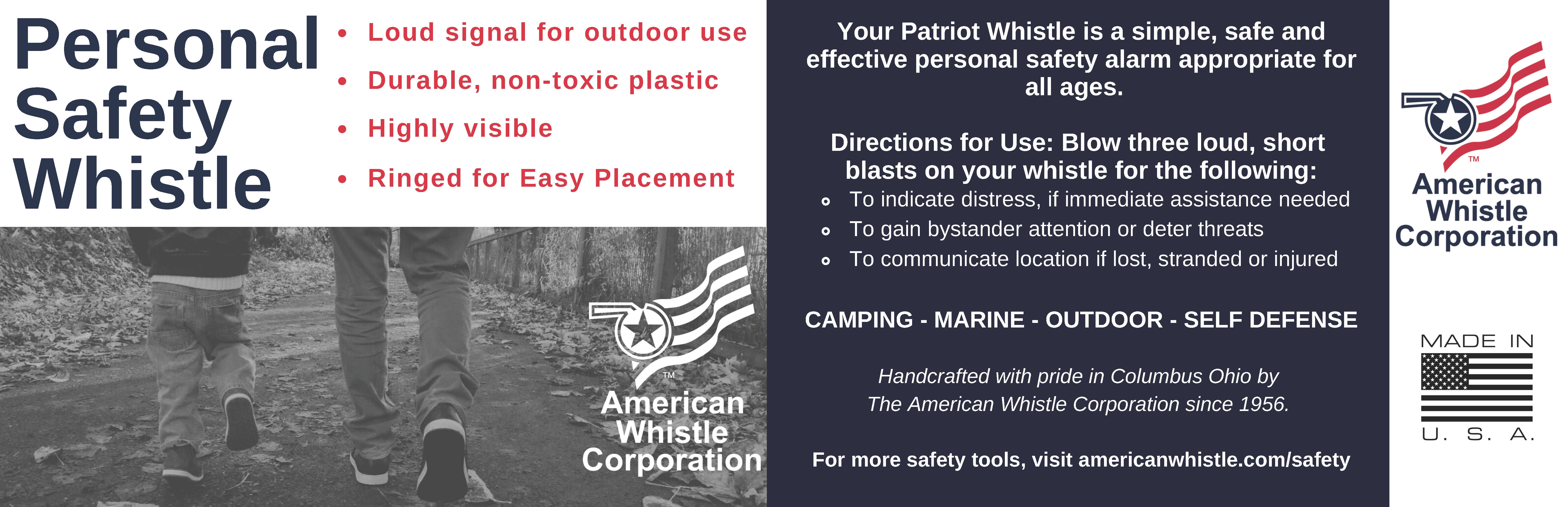 American Whistle Corporation Classic Emergency Preparedness Whistle - Thumbnail 4