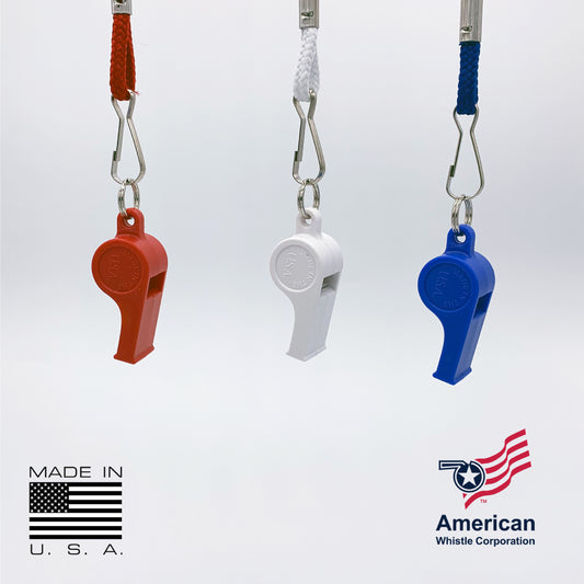 Patriot Whistle Pack USA Made - Red White Blue Safety Whistles