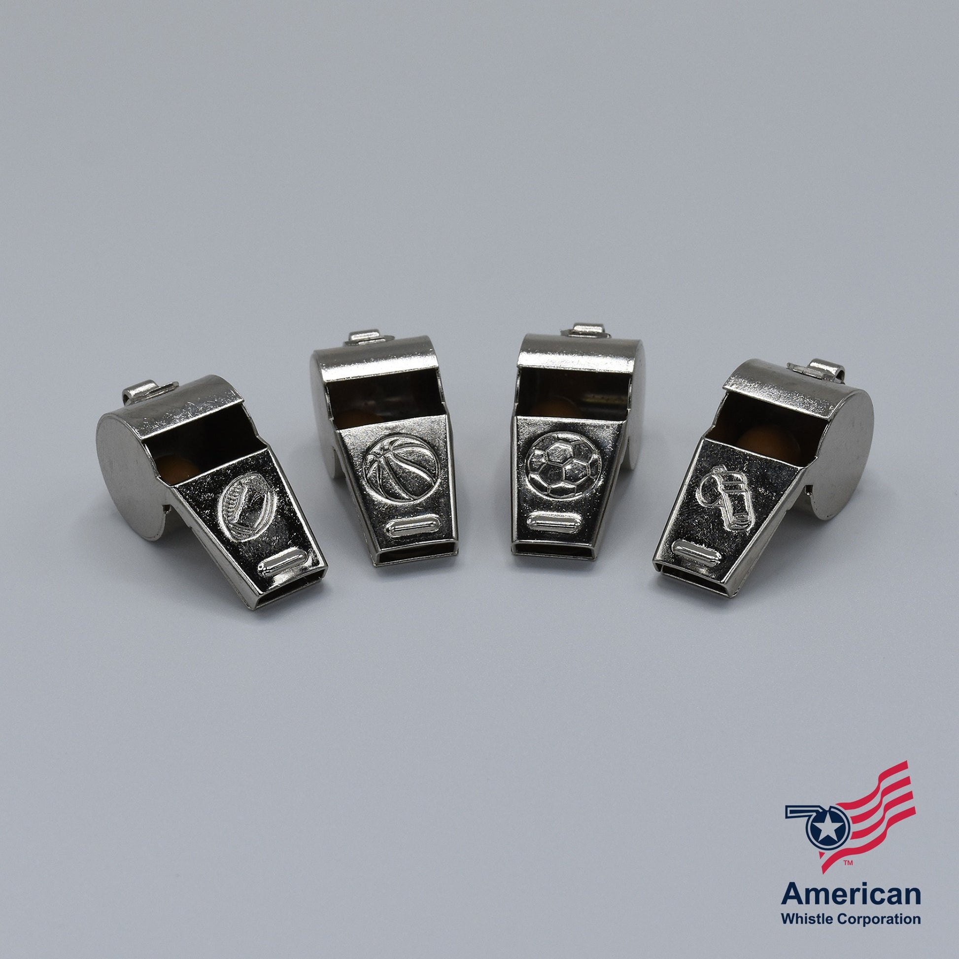 Custom Brass Sports Whistles USA Made - Professional Training Equipment