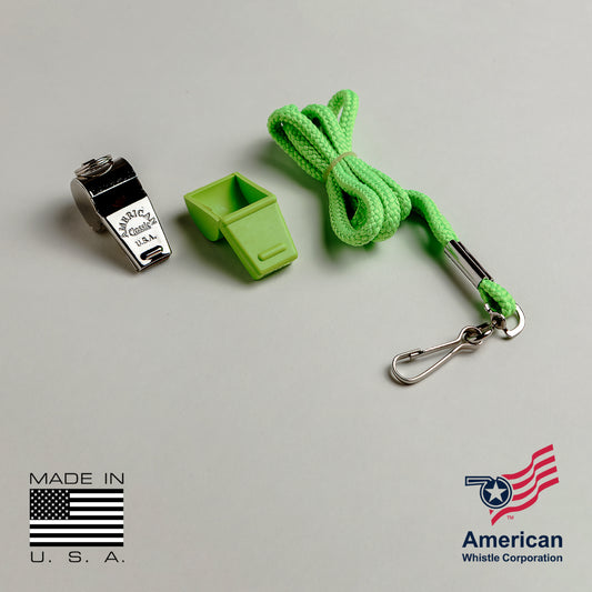 Brass Safety Whistle USA Made - 126dB Loud Professional Coach Whistle — view 8